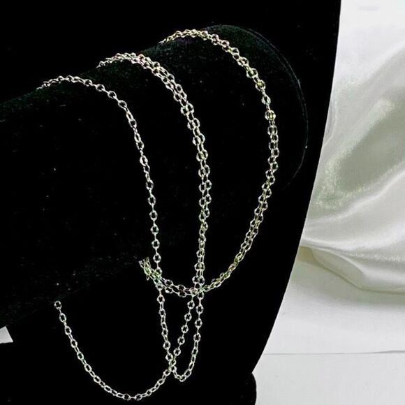 ALM Extra Long Sterling Silver 42” Link Chain - Picture 6 of 9